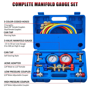 Produk Laris Alat Diagnostik AC Otomotif Set Pengukur Manifold R134A Gas Pendingin - Product Image 2