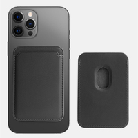 Mini pochette portefeuille en cuir magnétique porte-carte d'identité étui de téléphone pour iPhone 12 13 14 Pro Max