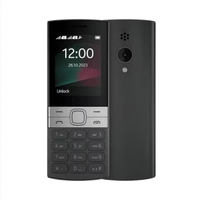 Teléfono Móvil Clásico 150 2023 Desbloqueado de Fábrica, Teclado GSM, Doble SIM, Pantalla TFT 2G, Teléfono con Funciones en Francés/Español/Alemán, Gran Venta