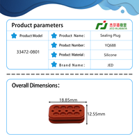 Bouchons d'étanchéité 33472-0801 pour faisceau de câbles automobile Molex en caoutchouc silicone, étanchéité IP67