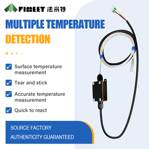 Pt100 סוג thermocouple נירוסטה thermocoule 100 מ "מ 200 מ" מ 2 מ 'כבל טמפרטורה אורך חיישן - Product Image 4