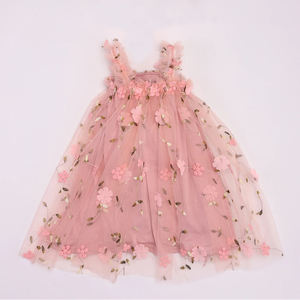 <span class=keywords><strong>Jupe</strong></span> en <span class=keywords><strong>tulle</strong></span> de fête pour bébé fille, robe tutu d'été sans manches à imprimé floral et couches de 2 ans - Product Image 3