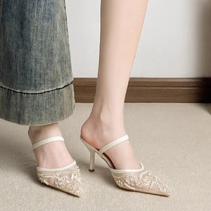 2026 Sandales à talons aiguilles brodées chinoises, élégantes, confortables et anti-fatigue, parfaites pour Cheongsam, magnifiques chaussures de cérémonie pour femmes - Product Image 4