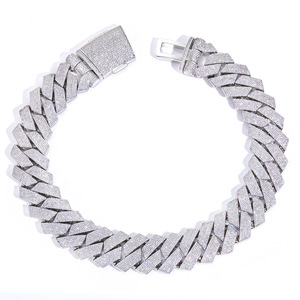 Chaîne cubaine tendance de 25 mm avec 6 rangs de zircons, style urbain, collier hip-hop personnalisé pour homme, cadeau de fête - Product Image 2