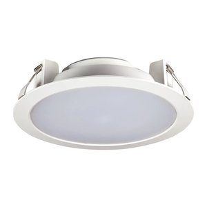 Faretto LED da Incasso Diametro 15,5 Cm Finitura Bianca per Installazione a Soffitto - Product Image 1
