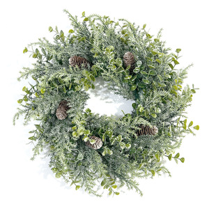 Guirnalda Artificial de Eucalipto con Piñas de 10 cm o Menos para Colgar en la Puerta, Decoración Navideña para el Hogar - Product Image 5