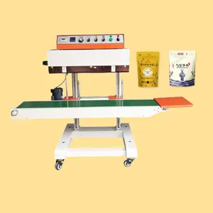 AICNPACK Continuous Solid Ink Date Print Fill Nitrogen Gas Flushing Potato Chips Aluminum Plastic Bag Heat Sealing Machine