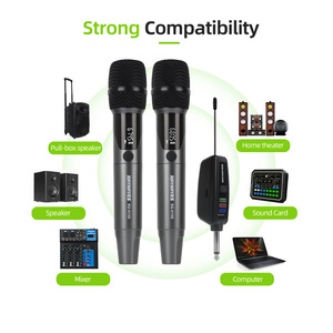 Microfone Sem Fio RAYHAYES RG-H15S Duplo Portátil UHF Profissional para Karaokê e Videoke - Product Image 5
