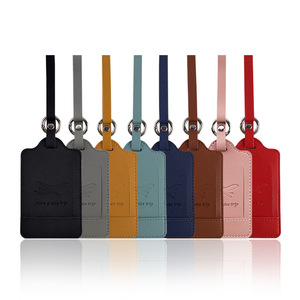 Etiqueta de equipaje de cuero multicolor al por mayor, etiqueta de identificación para billetes de avión, etiqueta de clasificación de equipaje de viaje, etiqueta de viaje para equipaje. - Product Image 5