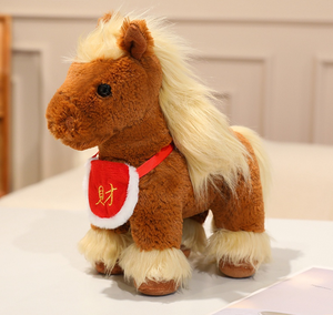 ตุ๊กตาโพนี่มาสคอตสั่งทำพิเศษ ตุ๊กตาโพนี่นุ่มนิ่มน่ารัก ตุ๊กตาโพนี่นำโชค <span class=keywords><strong>ของ</strong></span>ขวัญสำหรับเด็ก และของตกแต่งบ้าน - Product Image 4