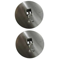 Disques à viande pour rôtissoire en acier inoxydable de qualité supérieure, plaque à gyros ronde de 160 mm, embouts de broche de barbecue, accessoires de barbecue