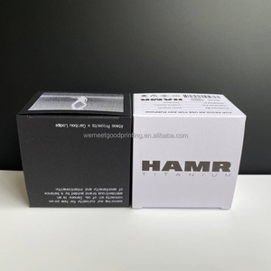 Boîte d'emballage en pot de bougie <span class=keywords><strong>secent</strong></span> de luxe personnalisée boîte de parfum noire recyclable boîte de papier pliée avec logo - Product Image 3