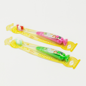 Cepillo de Dientes Luminoso para Niños, Cabezal de Cepillo Suave, Limpia la Lengua, Agarre Cómodo, Base con Ventosa - Product Image 3
