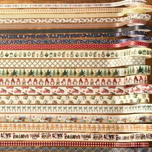 Cinta adhesiva navideña Washi, 30 rollos de 5m de longitud para bricolaje, decoración de diarios, envoltura de regalos, juego de cintas decorativas de papel - Product Image 5