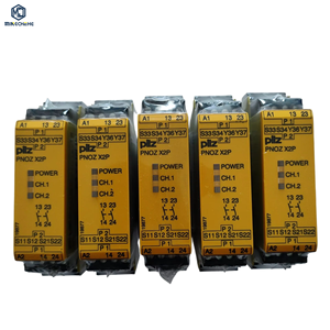 Module de commande de relais de sécurité X2P, dispositif de commutation de sécurité pour circuit d'arrêt d'urgence pour machines - Product Image 1