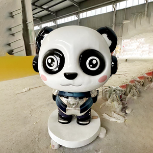 Vente personnalisée de décoration intérieure en fibre de verre, chat de dessin animé, sculpture, boutique, exposition, artisanat en fibre de verre - Product Image 4