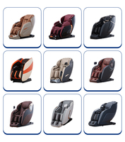 Fauteuil de massage électrique complet avec airbag, commande vocale, rouleau pour mollets, écran tactile 7 pouces pour la maison et le bureau
