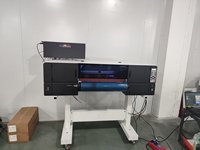 Nouvelle imprimante UV à jet d'encre cylindrique 60 cm 2-en-1 avec laminateur pour matériaux souples DTF Roll-to-Roll pour étiquettes en cristal, sacs en plastique, cuir
