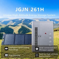Armoire de stockage d'énergie industrielle et commerciale tout-en-un 261H 261kWh à refroidissement liquide, IP55 C5, anticorrosion, ESS haute altitude 5000m pour station de ski