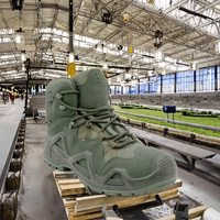 Bottes de sécurité unisexes CEATSAFETV à embout d'acier avec semelle intermédiaire en EVA et semelle extérieure en PU pour usage en usine, tige en cuir véritable, toutes saisons