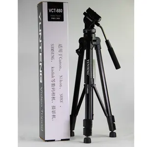 100% 원래 YUNTENG VCT-880 전문 알루미늄 삼각대 카메라 액세서리 스탠드 팬 헤드 캐논 니콘 SLR 카메라