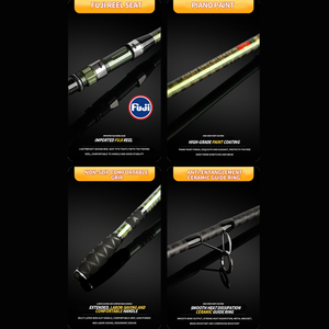 Caña de Pescar de Fibra de Carbono de Alta Calidad, Tres Secciones, 3.6, 3.9, 4.2 Metros, Súper Resistente, Largo Alcance, para Pesca en Agua Salada, Venta al Por Mayor - Product Image 3