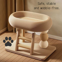 Arbre à chat en bois massif, écologique et durable, pour chats d'intérieur, jouets pour chats d'intérieur