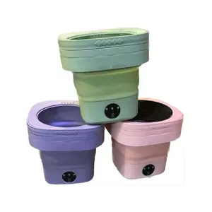 Portatile 6.5L Mini pieghevole lavatrice 2.8KG con caricamento superiore USB automatico per uso camper - Product Image 2