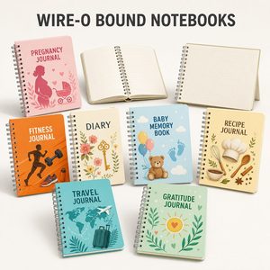 Carnet de planification spirale A5 économique en gros avec couverture en cuir/PVC, options de logo personnalisé, bande élastique - Product Image 1