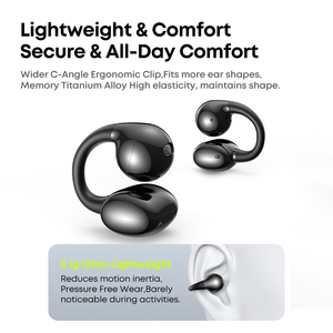 Earbud Klip Telinga Asli <span class=keywords><strong>Headset</strong></span> TWS IP65 Earphone Olahraga Tahan Air <span class=keywords><strong>Bluetooth</strong></span> 6.0 Headphone Nirkabel dengan Pemutaran 32 Jam - Product Image 2