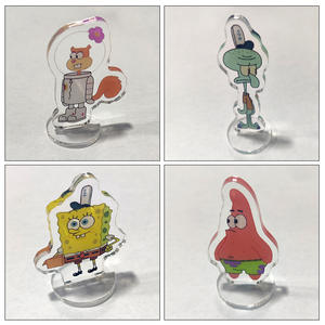 Cartoon <span class=keywords><strong>SpongeBob</strong></span> Acryl Zweidimensionale Lustige Dekoration Individueller Patrick Star Schlüsselanhänger mit Gewebtem Seilband - Product Image 2