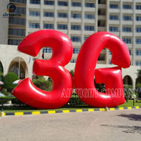 Ballon gonflable géant de nombre ou de lettres de chiffre fait sur commande pour la publicité
