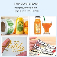 Étiquettes autocollantes personnalisées pour jus de fruits et eau, pour la promotion en supermarché, avec code-barres, qualité supérieure