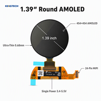 Module d'affichage AMOLED circulaire de 1,39 pouce Kingtech OEM personnalisé 454x454 MIPI pour montre connectée et instrument industriel portable