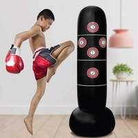 Ensemble de sacs de frappe gonflables pour enfants, équipement de boxe pour enfants et adultes