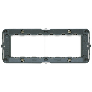 Vimar Idea 2 Gang <b>Wall</b> Plate <b>Frame</b> 19 In Length 7.5 In Width 2.1 In Height With Screws For Electrical Installation - Product Image 1