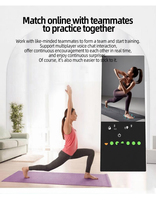 Espejo Inteligente para Fitness de 43 Pulgadas, Pantalla Táctil Android Full HD, Soporte de Suelo en Forma de A, OEM para Gimnasios y Spas Comerciales