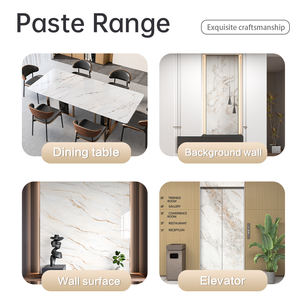 Trắng vàng đá cẩm thạch tường Sticker Giấy dán tường phòng khách TV nền tường sofa phòng ngủ trang trí nhà bếp đá cẩm thạch Sticker giấy - Product Image 3