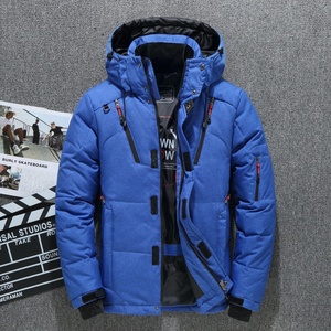 <span class=keywords><strong>Abrigo</strong></span> de Invierno Casual para Hombre al por Mayor, Parka con Capucha, Chaqueta Gruesa y Cálida de Plumón de Pato Blanco - Product Image 2