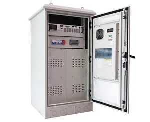 3KVA IP55户外防风防尘UPS太阳能逆变器盒集成电池柜，带空调