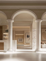 Solution tout-en-un pour la décoration intérieure de maison, design moderne de villa de luxe, décoration de maison avec rendu 3D