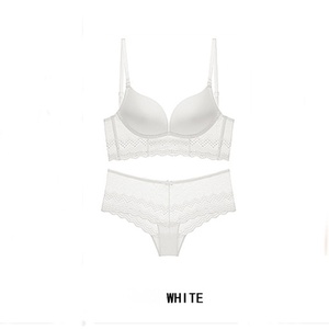 Ensemble de lingerie sexy dos nu en forme de <span class=keywords><strong>U</strong></span>, soutien-gorge push-up sans armatures noir, culotte transparente, lingerie féminine - Product Image 5