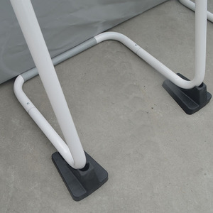 Piscina de marco de metal de tamaño pequeño rectangular transparente portátil - Product Image 4