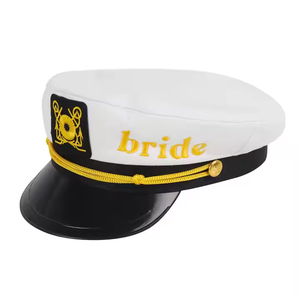 Cappelli per adulti Navy Hat Yacht barca Skipper nave marinaio capitano Costume cappello per uomo donna regolabile - Product Image 4
