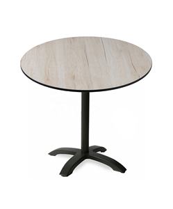 Lifepursue Base en aluminium <span class=keywords><strong>Bistrot</strong></span> <span class=keywords><strong>Table</strong></span> à manger intérieure et extérieure en HPL <span class=keywords><strong>de</strong></span> qualité commerciale - Product Image 1