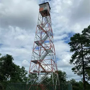 Galvanized Tower Hot Dipped Galvanized 120ft Forest Fire Guard Forecast Lookout Tower