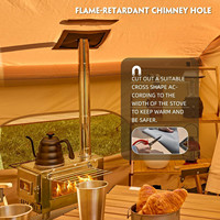 Tente gonflable de luxe de grande taille pour le camping familial en plein air