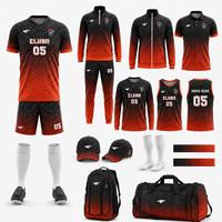 Nuevo Diseño Personalizado de Camisetas de Fútbol con Sublimación, Uniformes de Fútbol Transpirables, Conjuntos Profesionales para Equipos