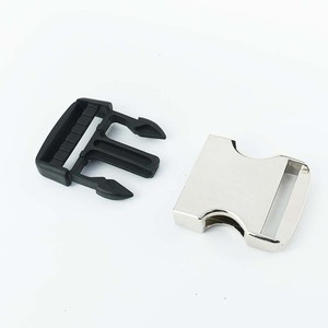 Hebilla de liberación lateral de aleación de zinc de 38 mm plateada para bolsos, duradera y resistente al desgaste - Product Image 2