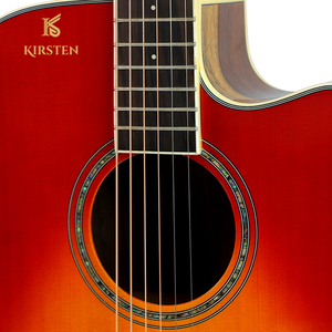 Guitarra Acústica Profesional KIRSTEN CA41-MDQJ de 41 Pulgadas de Alta Calidad, Cuerdas de Cobre Recubiertas, Cromadas - Product Image 2